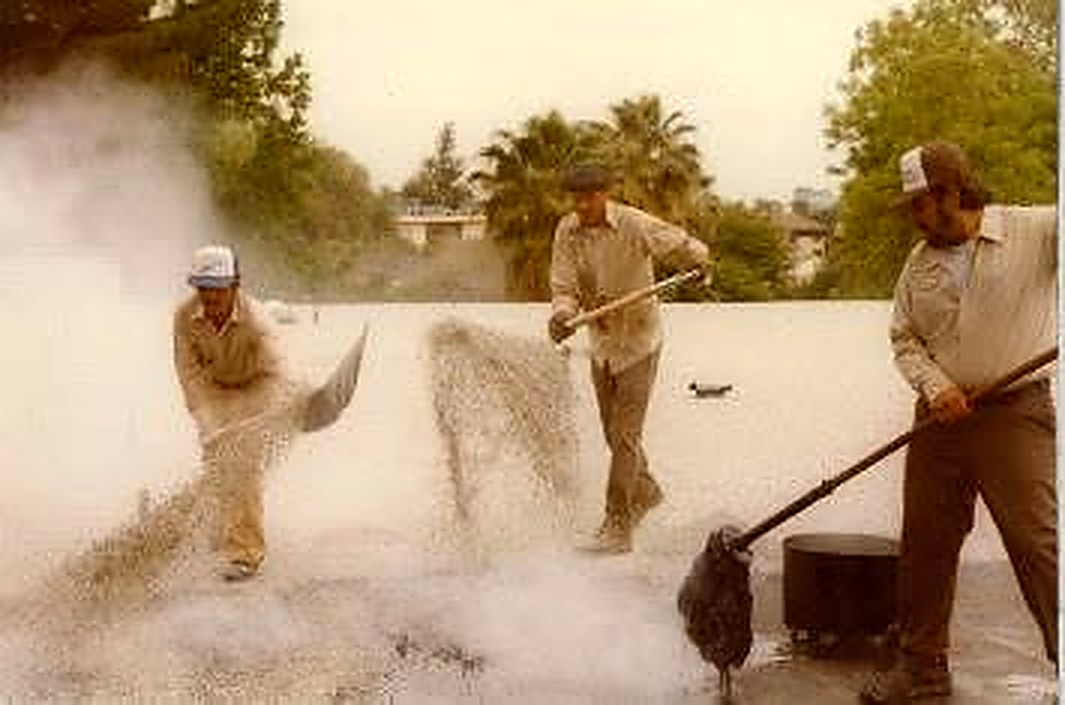 Hot mop and gravel